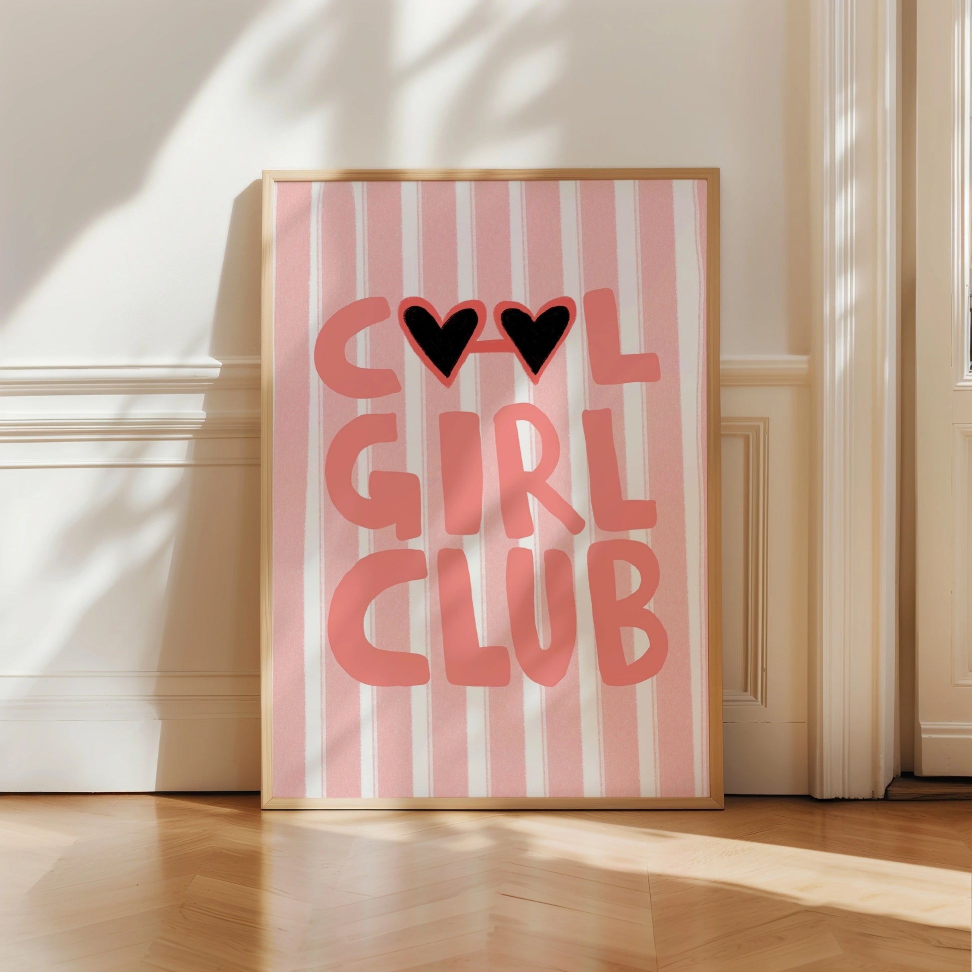 Cool Girl Club Wall Art – Poster con stampa di una ragazza preppy