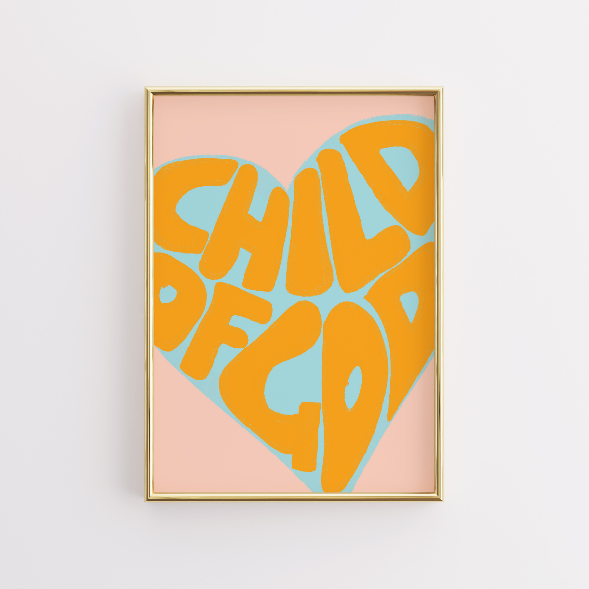 Arte murale "Figlio di Dio" - Stampa cristiana alla moda