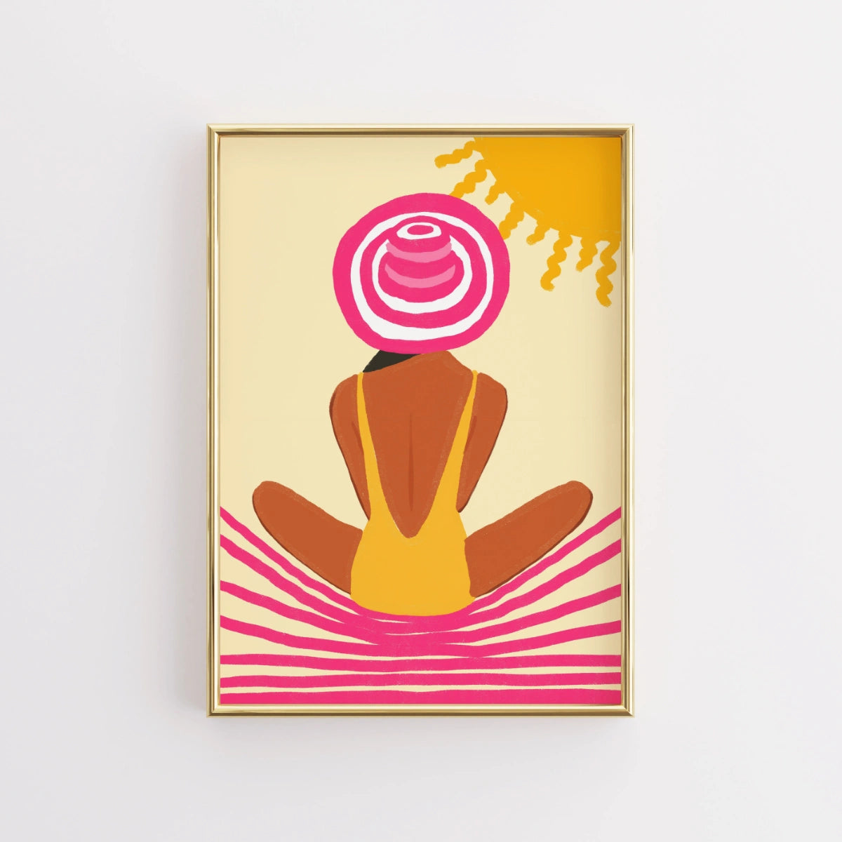 Stampa murale "Beach Girl" - Stampa estiva costiera