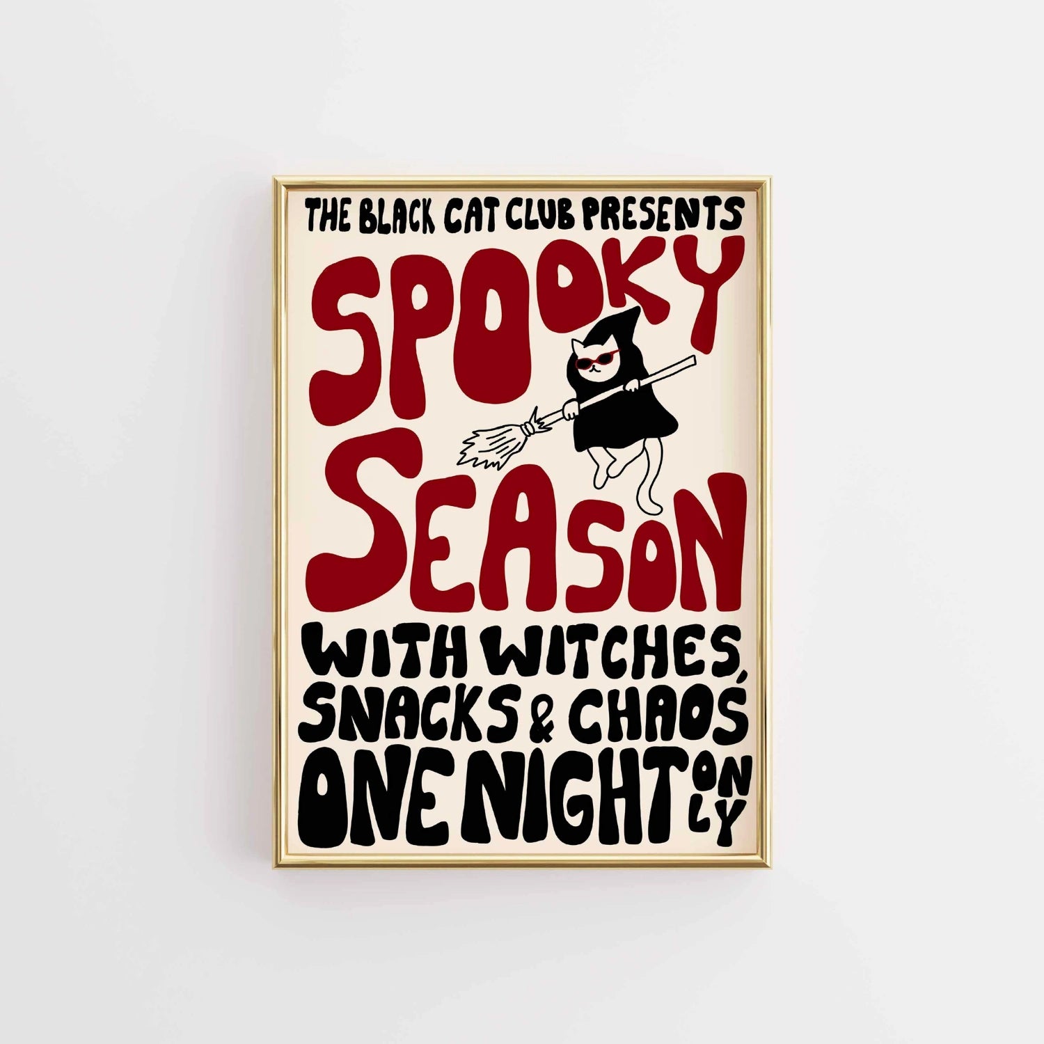 Poster della stagione spettrale – Halloween retrò