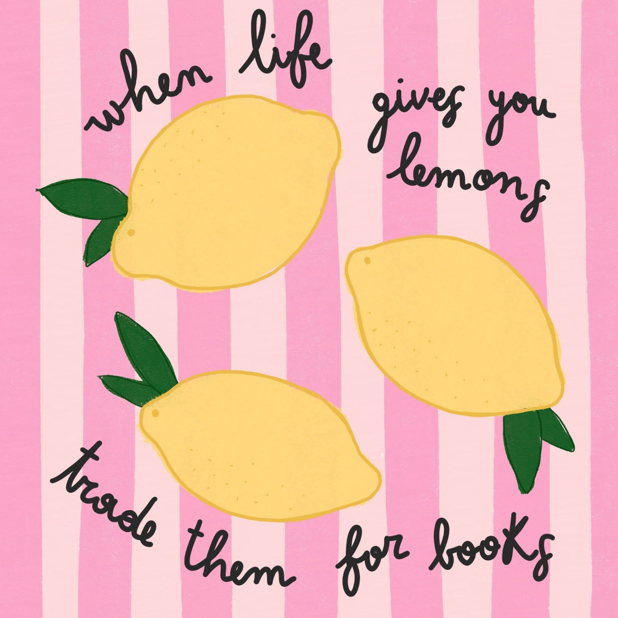 Lemon Bookish – Stampa di lettura divertente