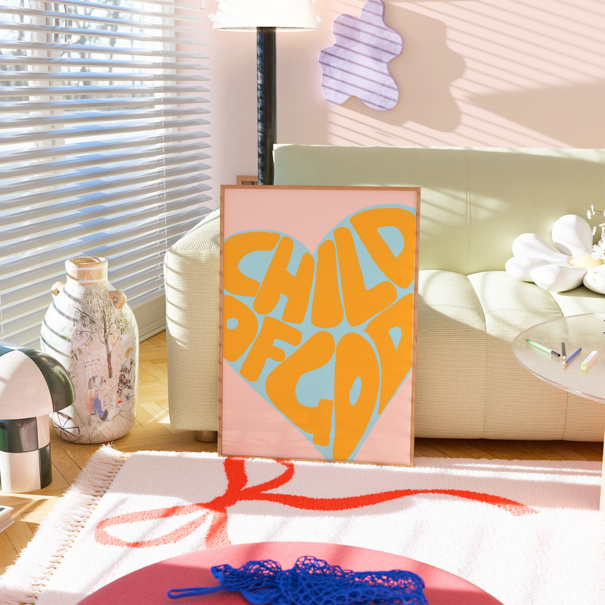 Arte murale "Figlio di Dio" - Stampa cristiana alla moda