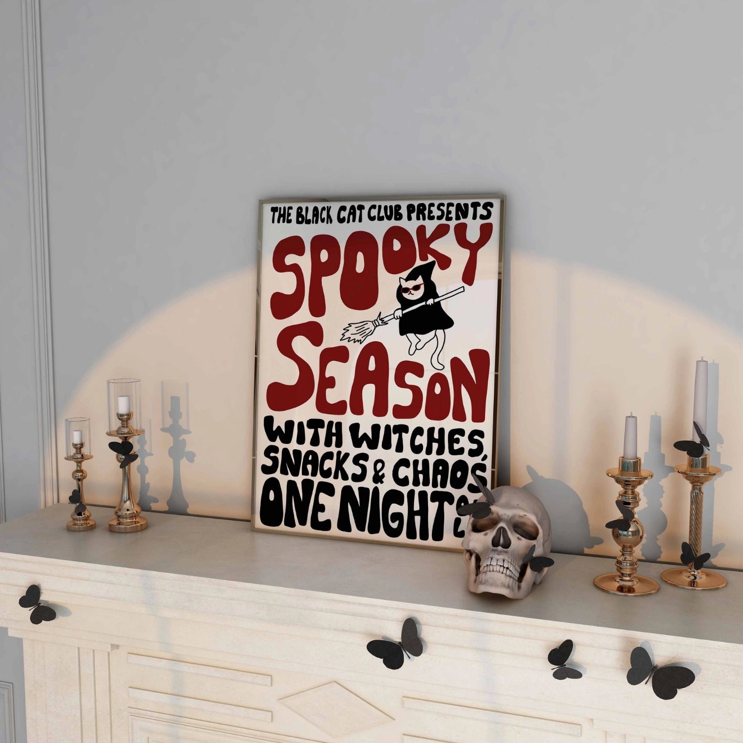 Poster della stagione spettrale – Halloween retrò