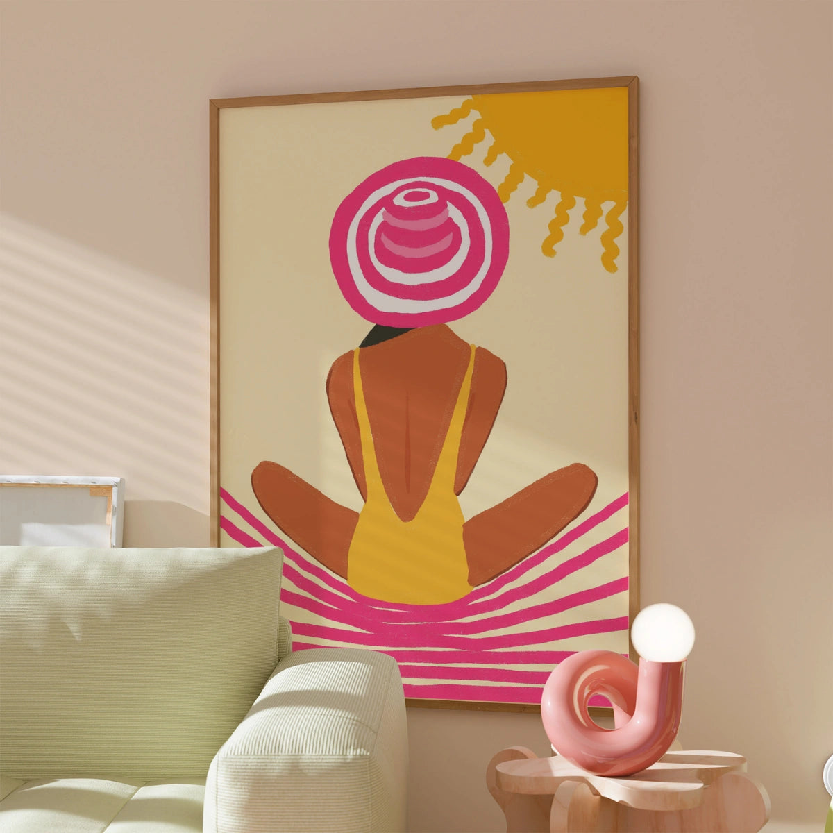 Stampa murale "Beach Girl" - Stampa estiva costiera