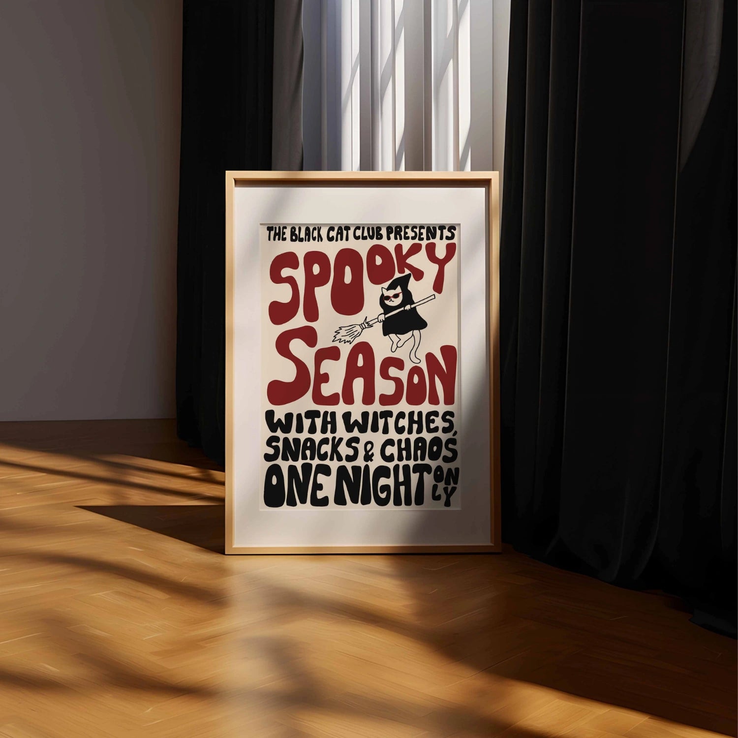 Poster della stagione spettrale – Halloween retrò