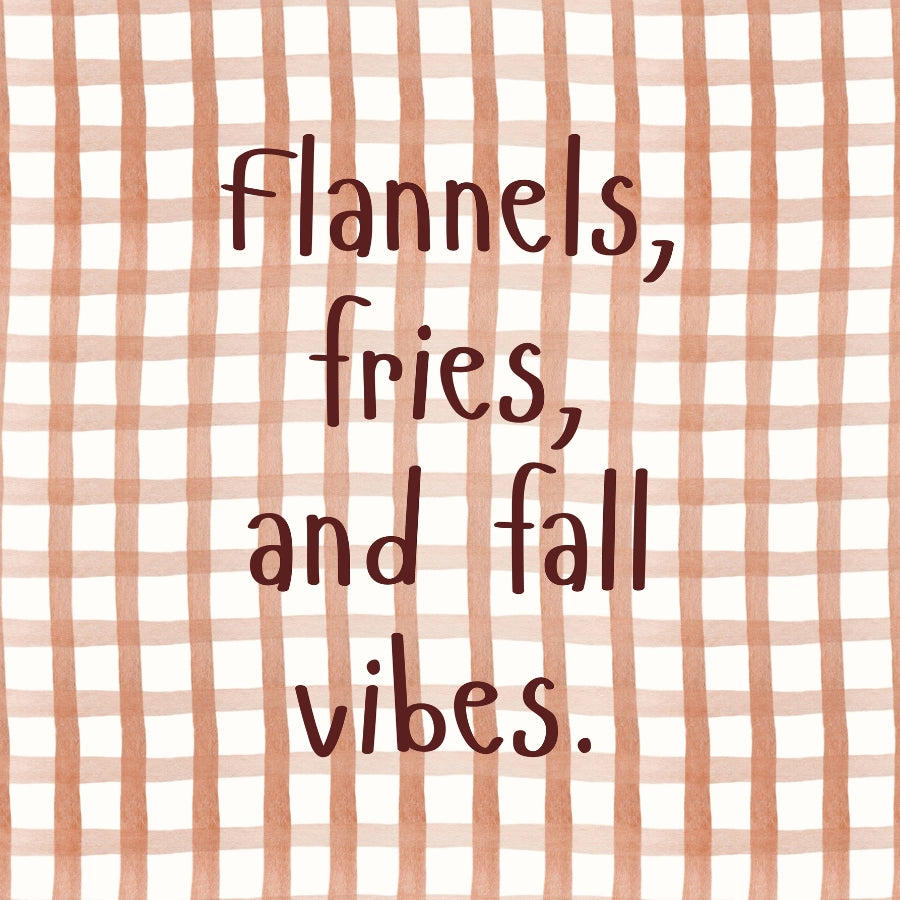 Stampa murale con flanelle e vibrazioni autunnali - Accogliente citazione autunnale