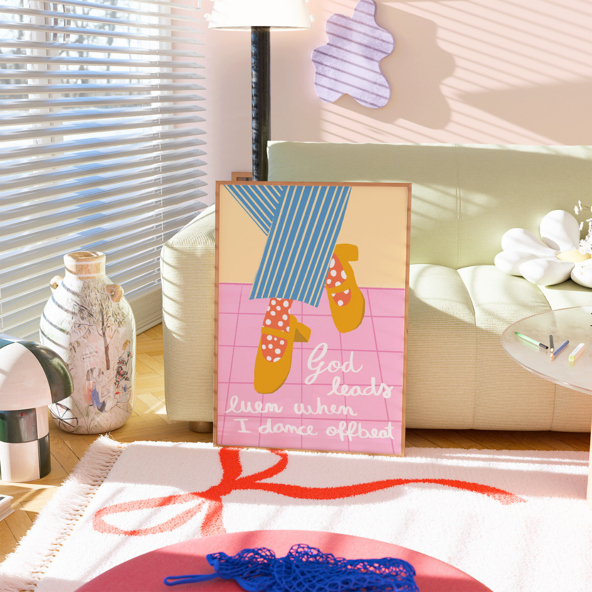 Dio guida l'arte murale – Divertente stampa cristiana