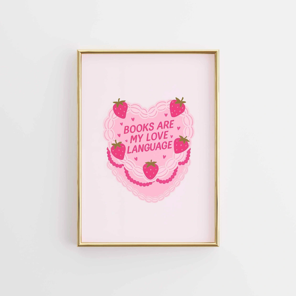 I libri sono il mio linguaggio dell'amore - Stampa rosa libresca