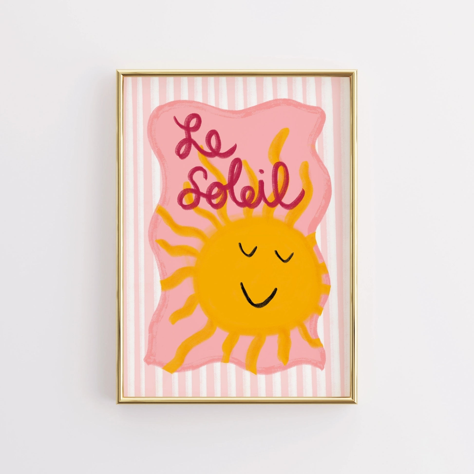 Le Soleil Wall Art per bambini - Stampa per bambini in stile francese