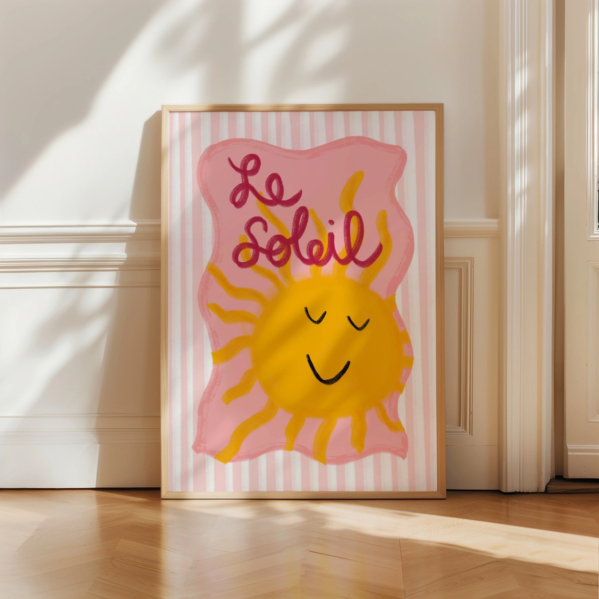 Le Soleil Wall Art per bambini - Stampa per bambini in stile francese