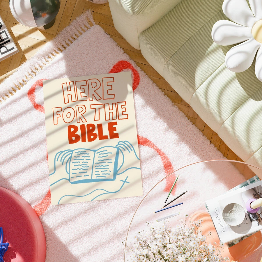 Ecco la Bibbia cristiana Wall Art – Stampa audace con lettura delle Scritture