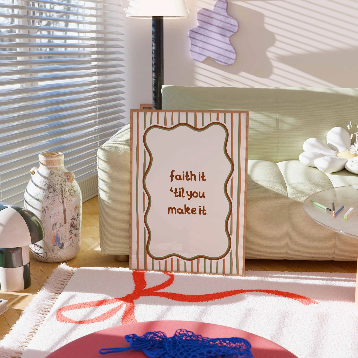 Decorazione con versetto biblico motivazionale