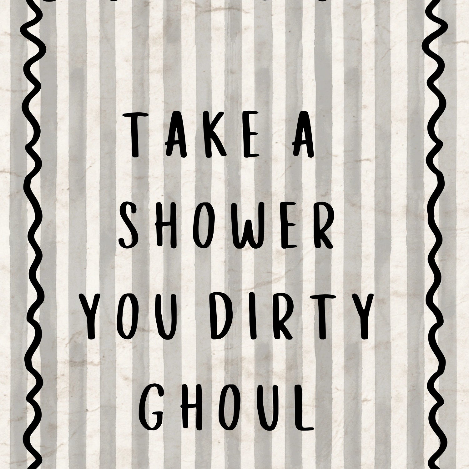 Divertente decorazione murale per il bagno di Halloween