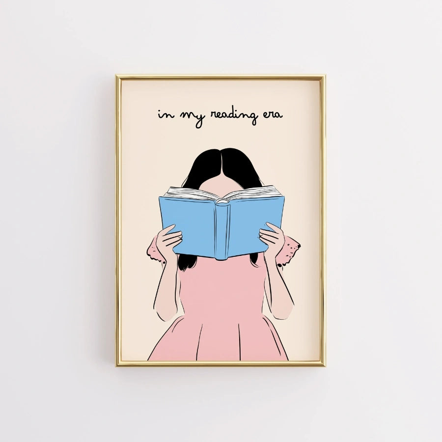 Nella mia era di lettura – Ragazza con la stampa del libro