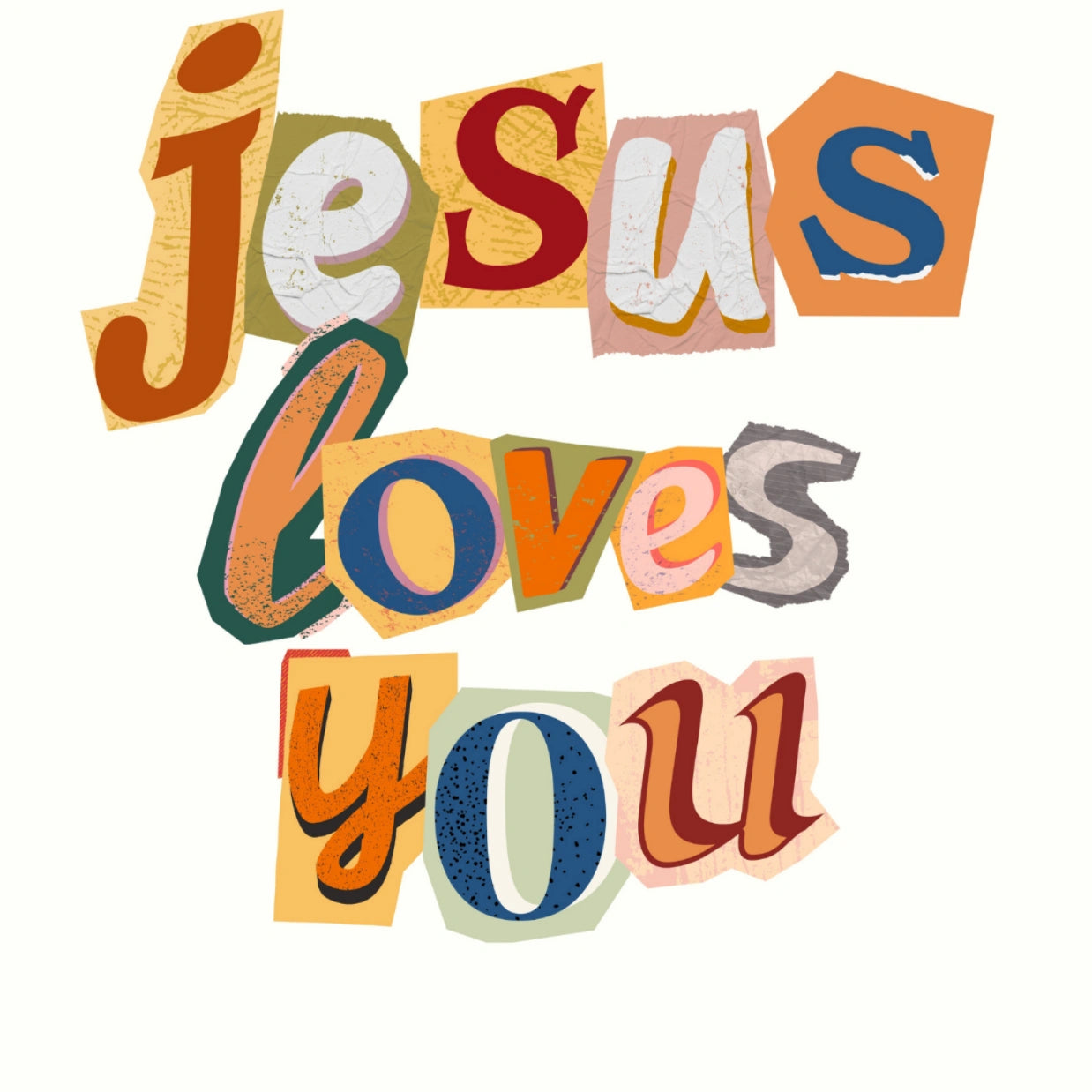 Decorazione colorata con versetti della Bibbia