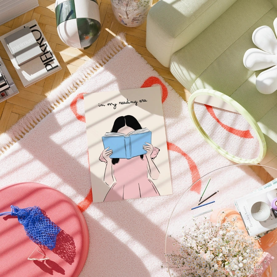 Nella mia era di lettura – Ragazza con la stampa del libro