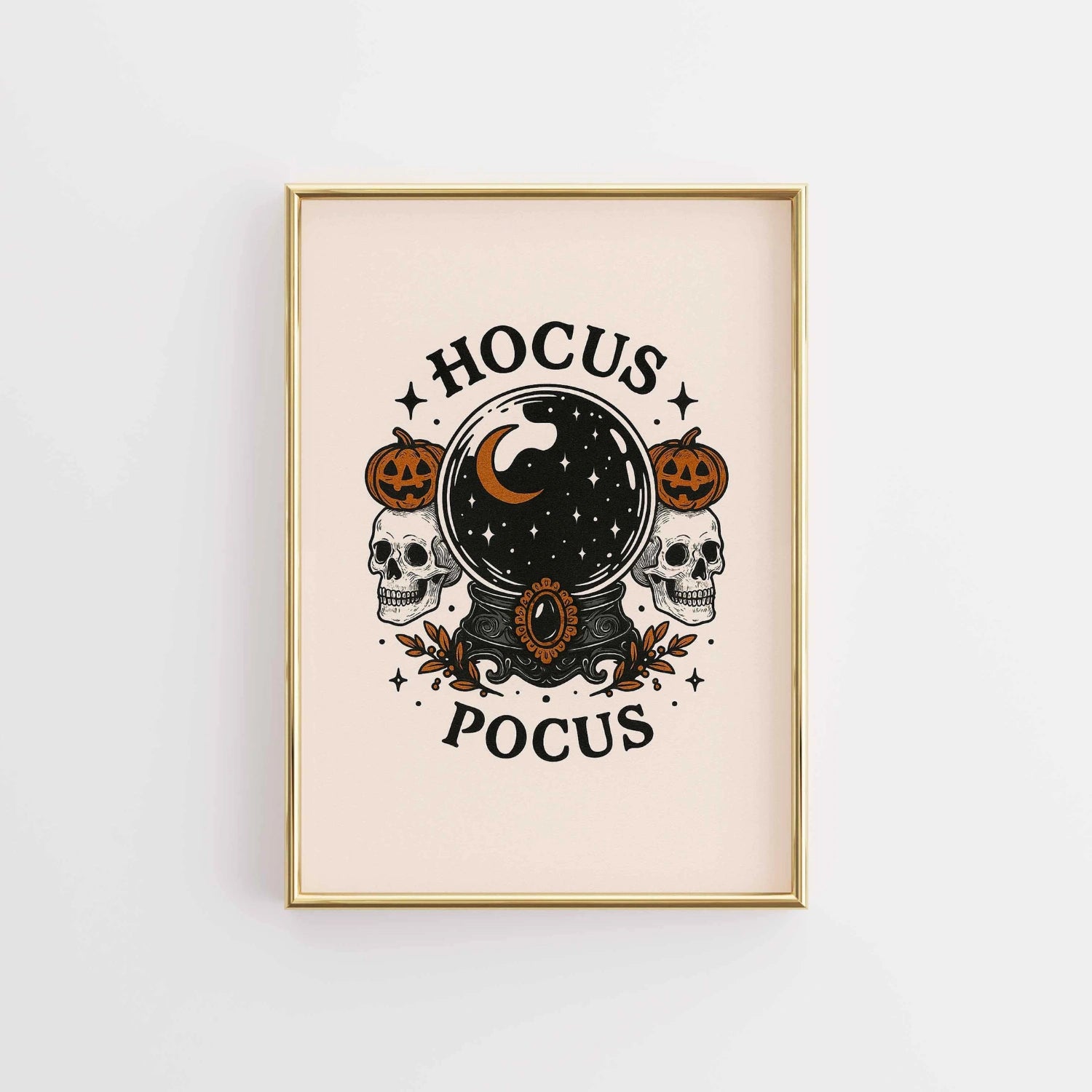 Stampa Hocus Pocus – Sfera di cristallo vintage