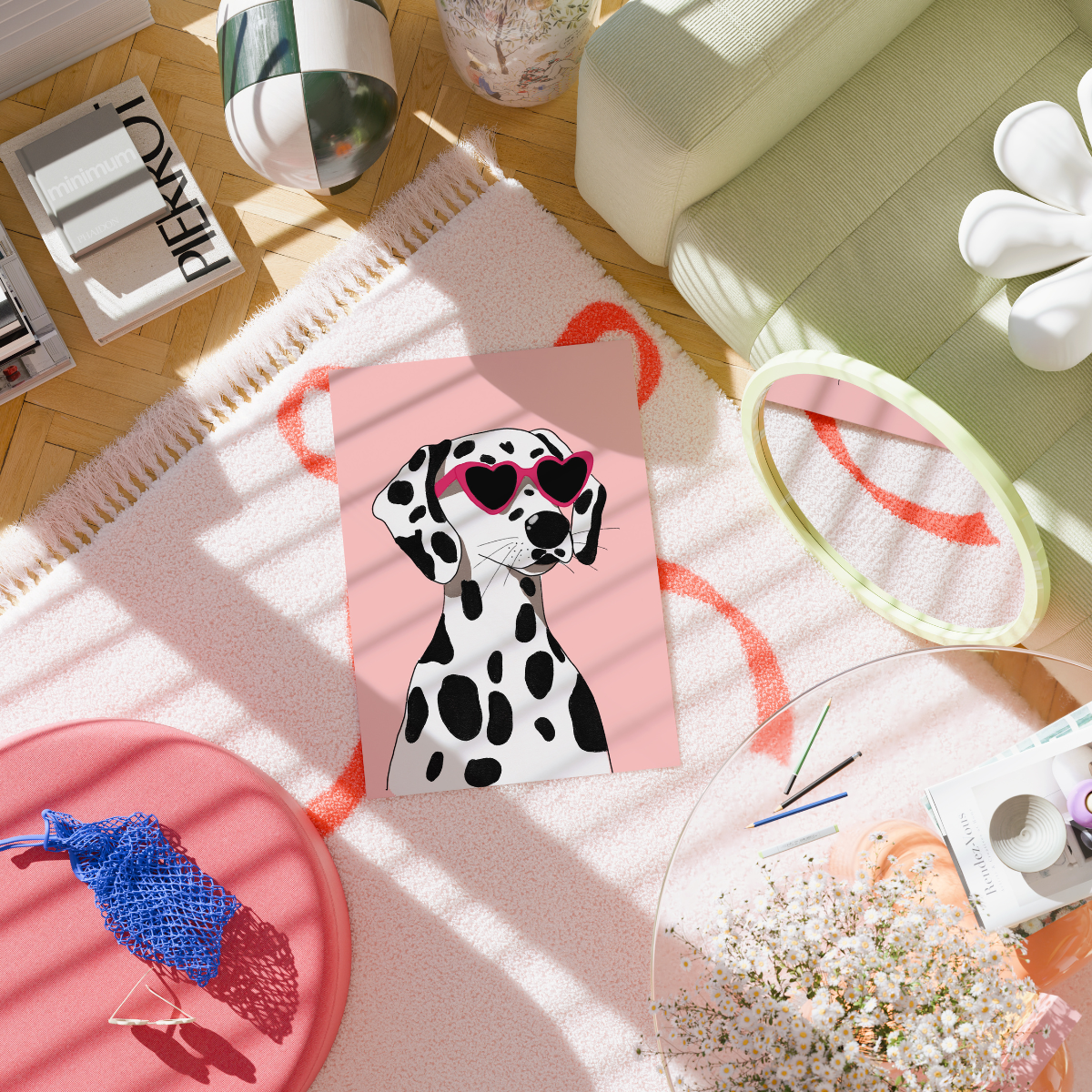 Dalmata Wall Art – Poster con un simpatico cane