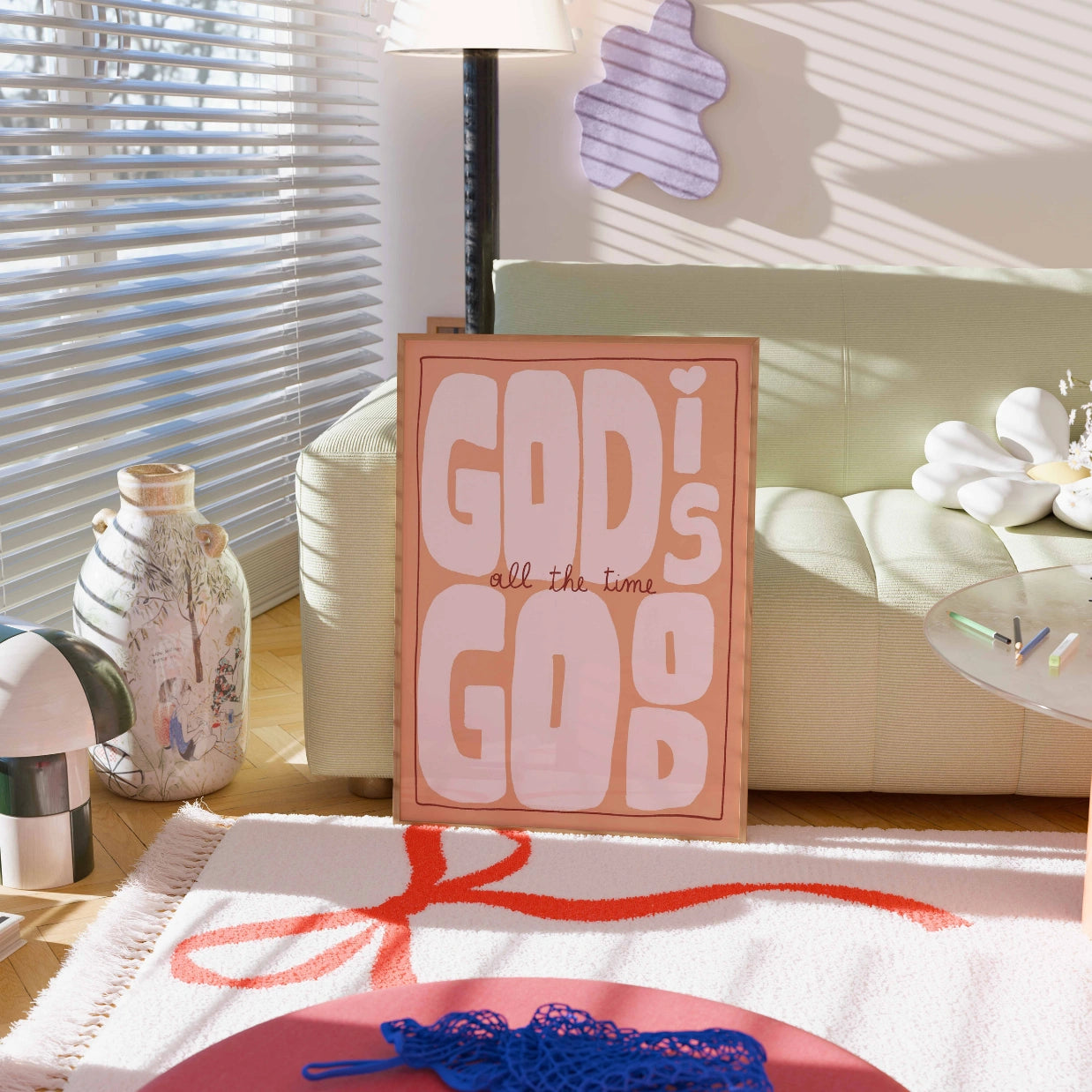 Poster colorato con citazione biblica