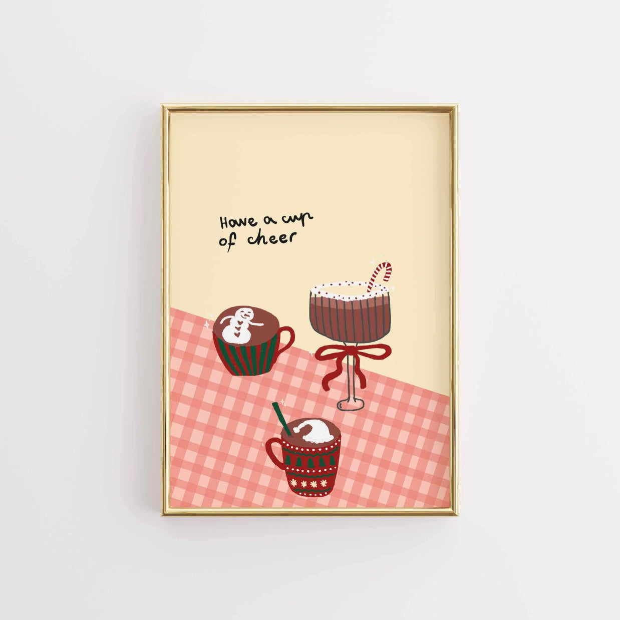 Stampa natalizia accogliente