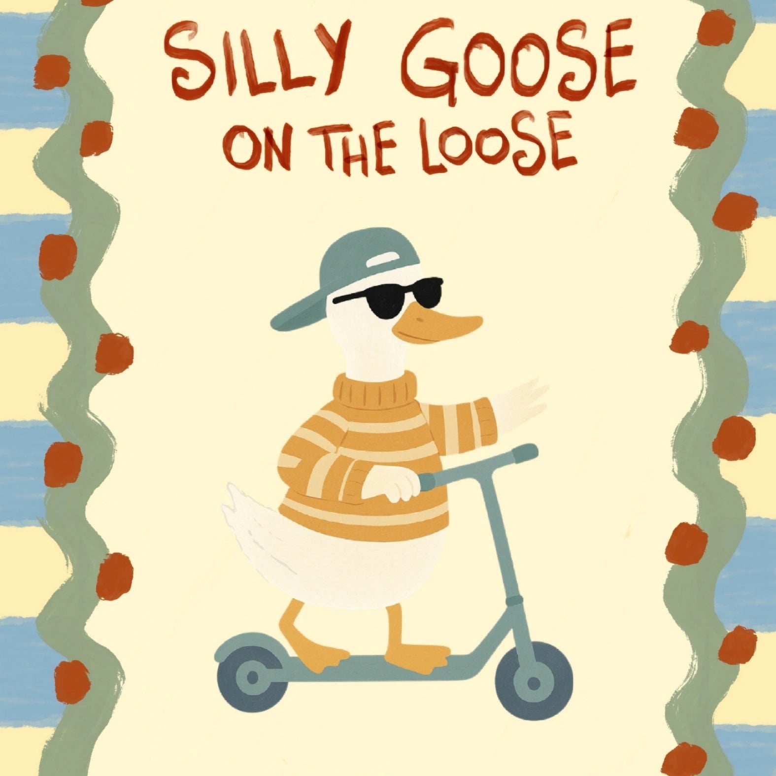 Stampa per bambini Silly Goose