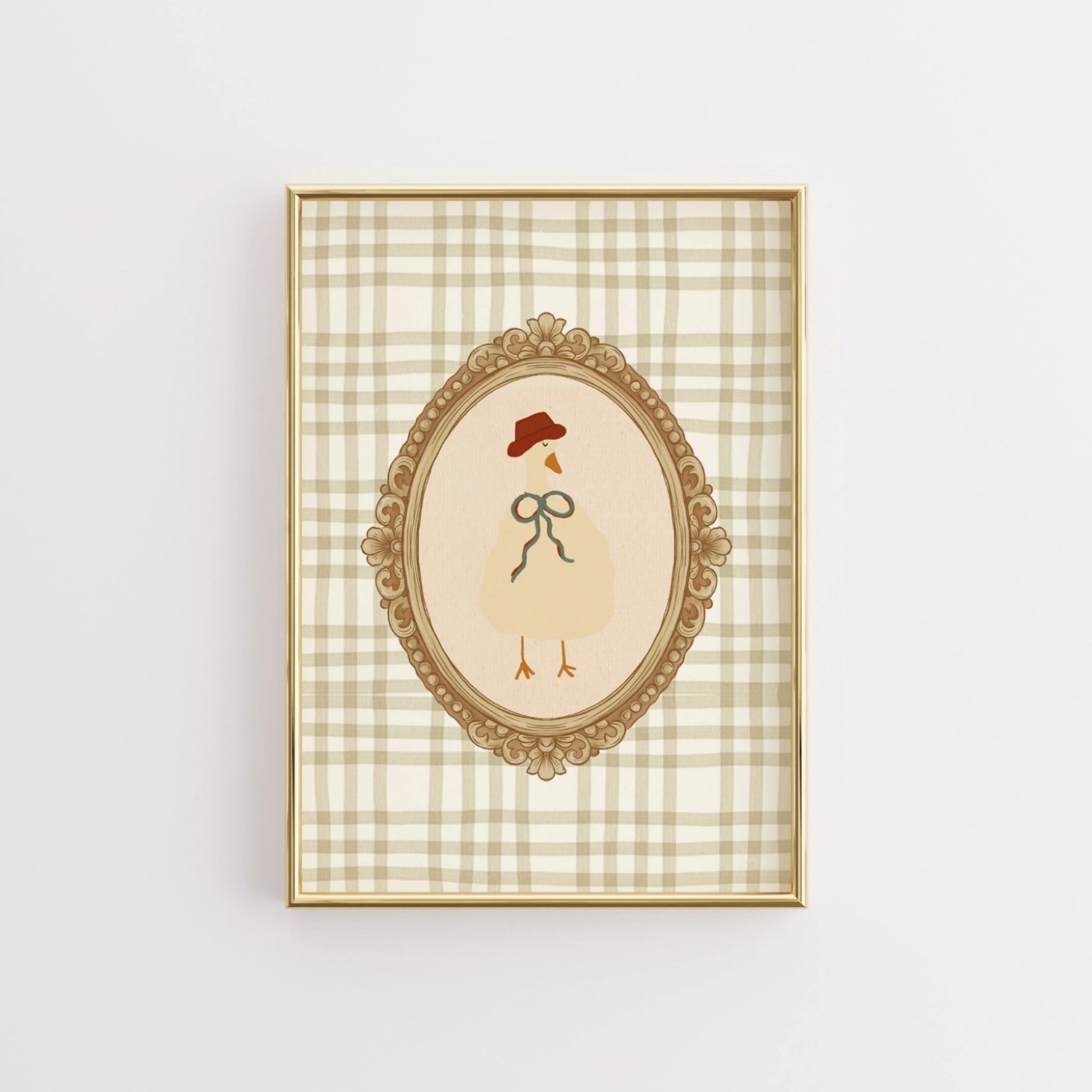 Arte murale con animali retrò