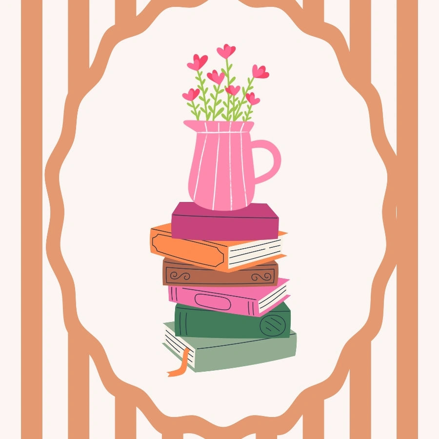 Libri e fiori – Decorazioni letterarie estetiche per lettori