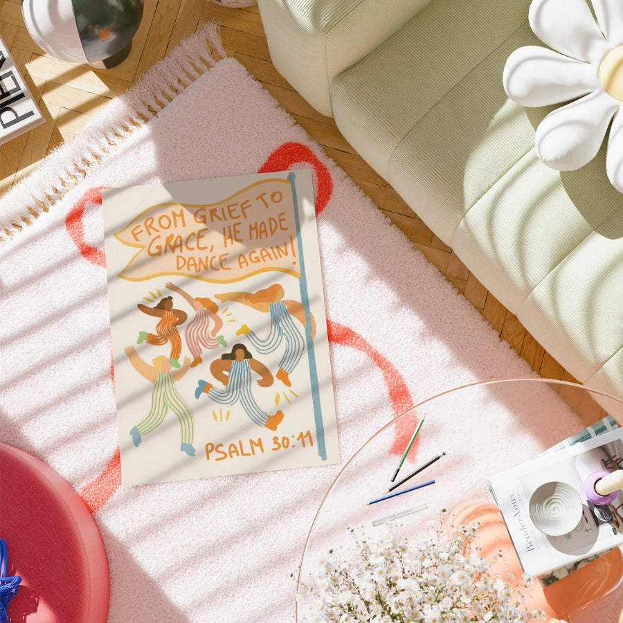 Salmo 30:11 Wall Art – Versetto biblico dal dolore alla grazia