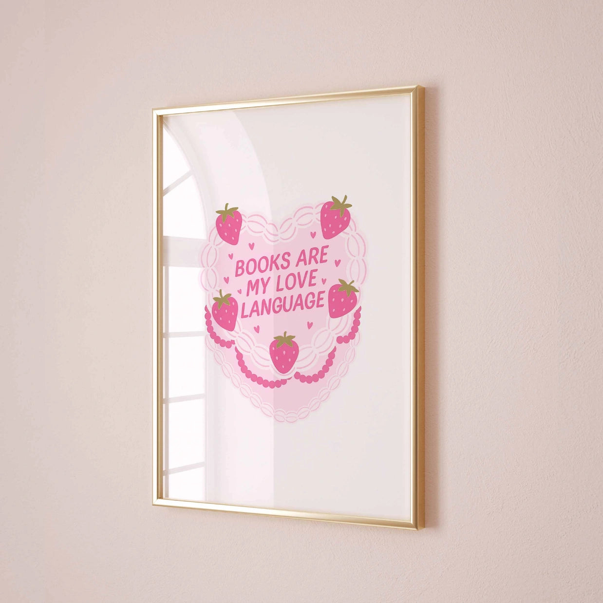 I libri sono il mio linguaggio dell'amore - Stampa rosa libresca