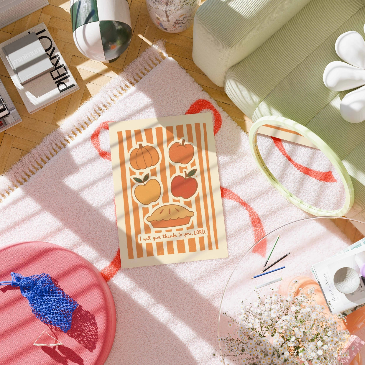 Poster con versetto biblico del Ringraziamento