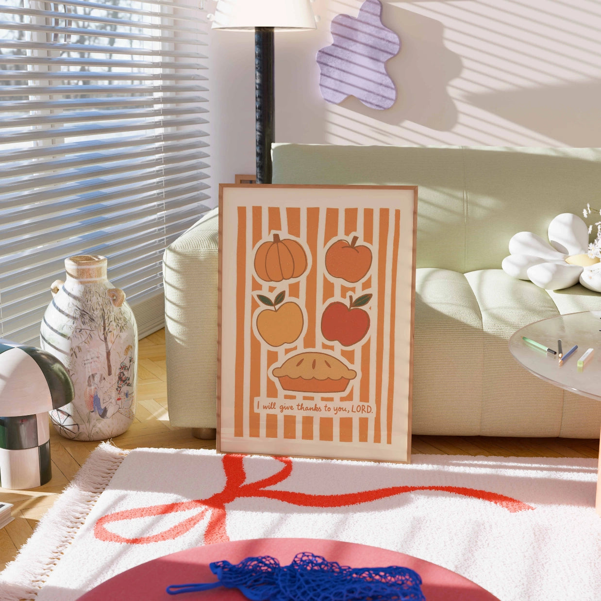 Poster con versetto biblico del Ringraziamento