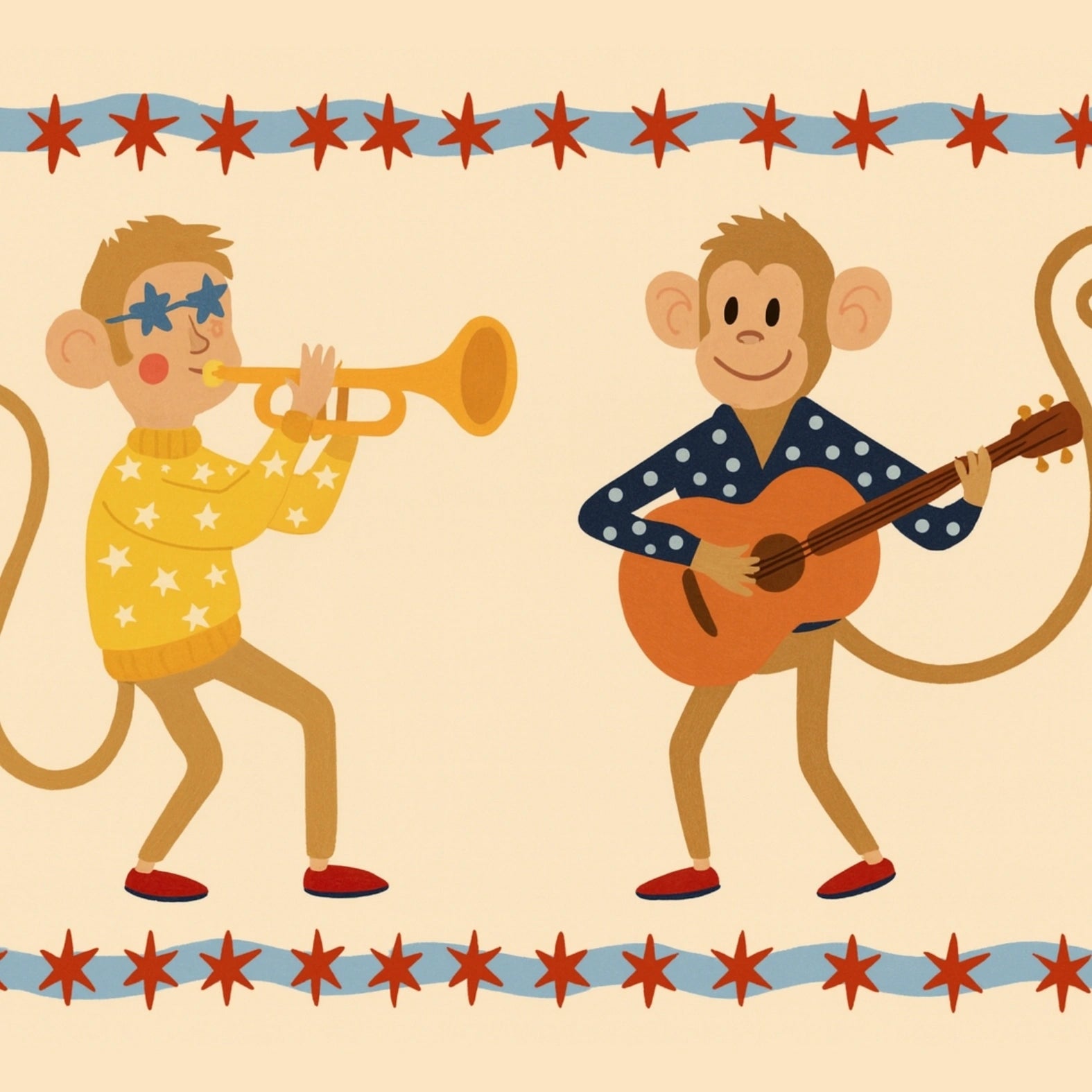 Stampa per bambini "Musical Monkeys"