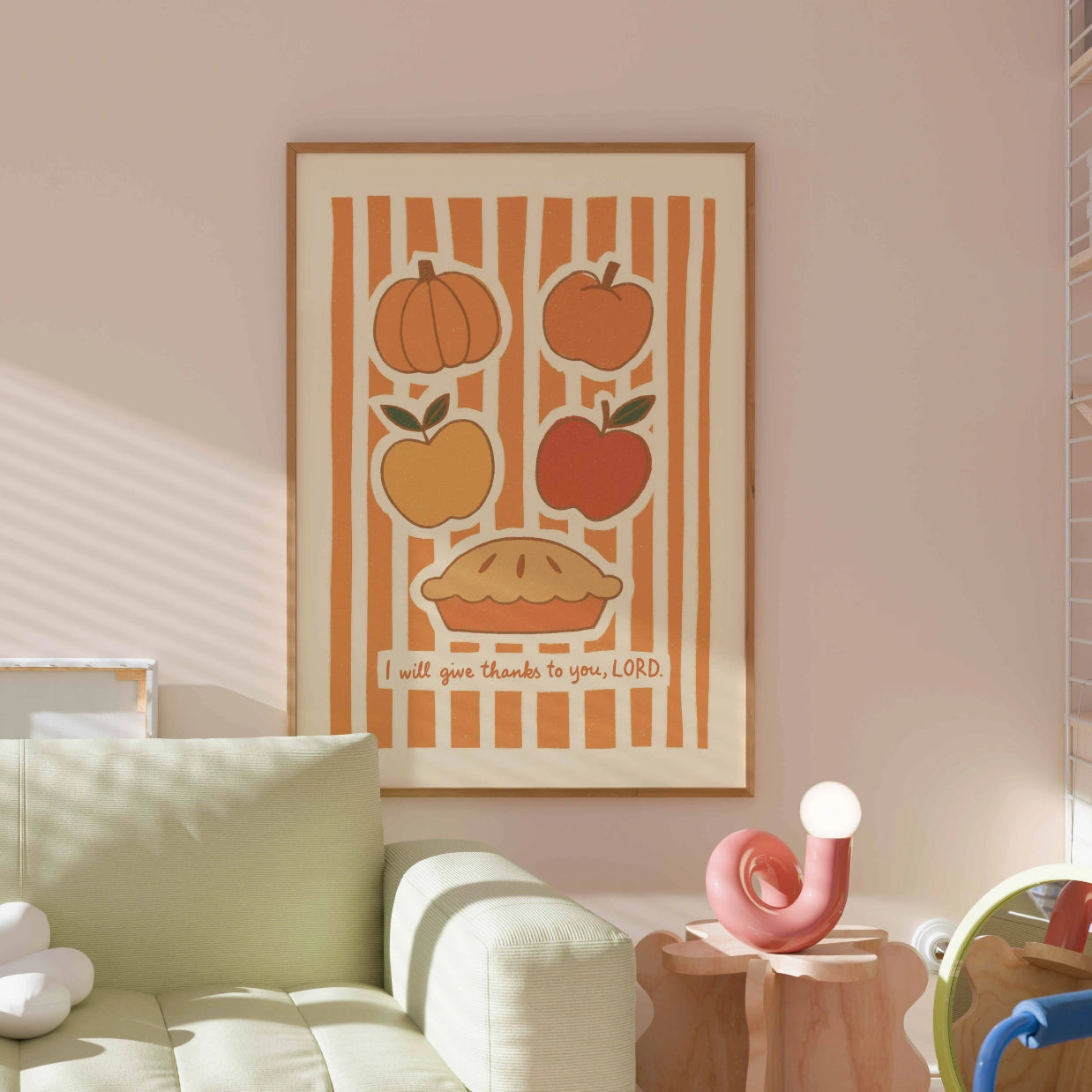 Poster con versetto biblico del Ringraziamento