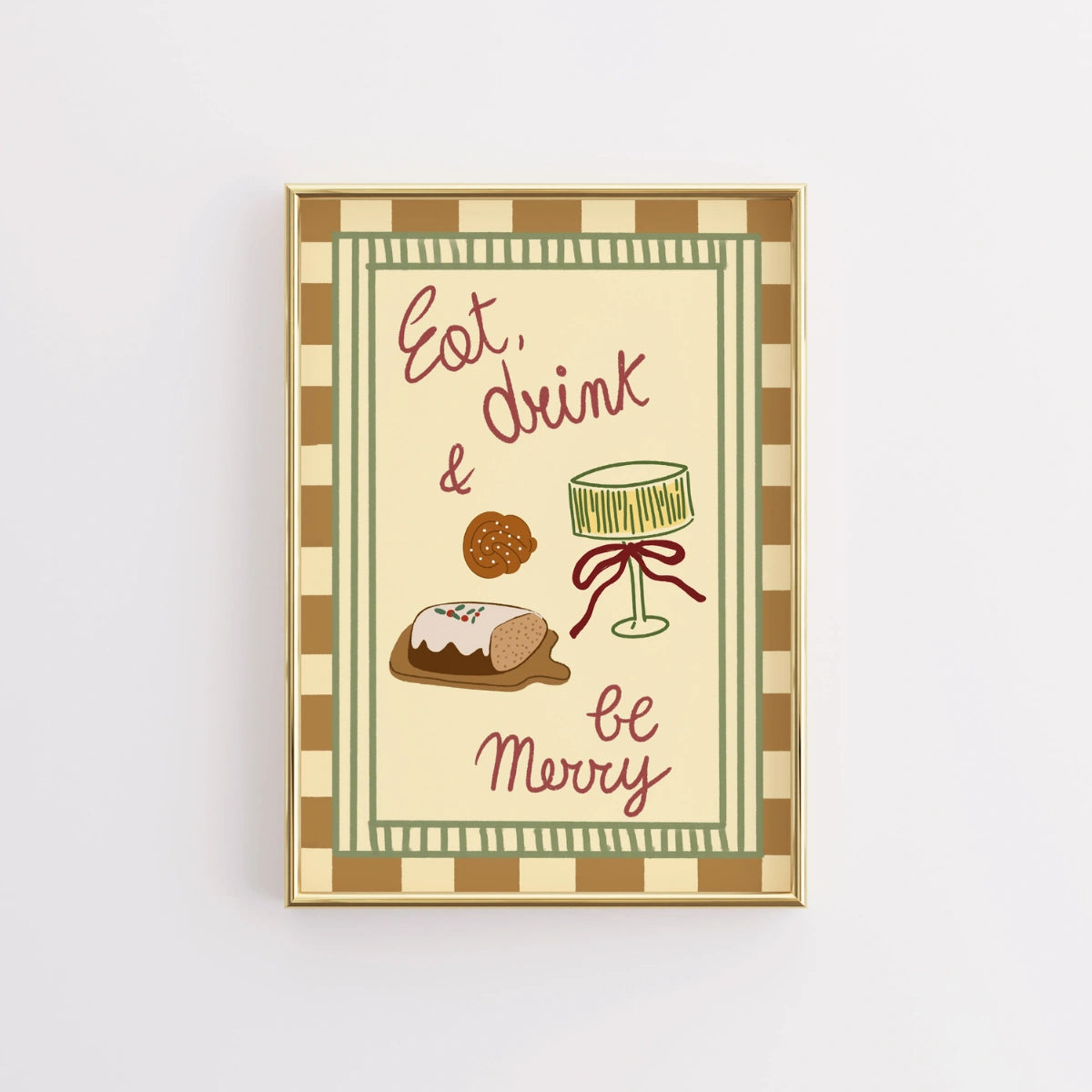 Mangia, bevi e sii felice Natale Stampa