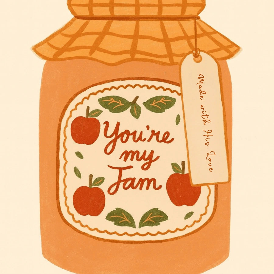 Arte murale "You're My Jam" - Decorazione accogliente per la casa ispirata alla fede