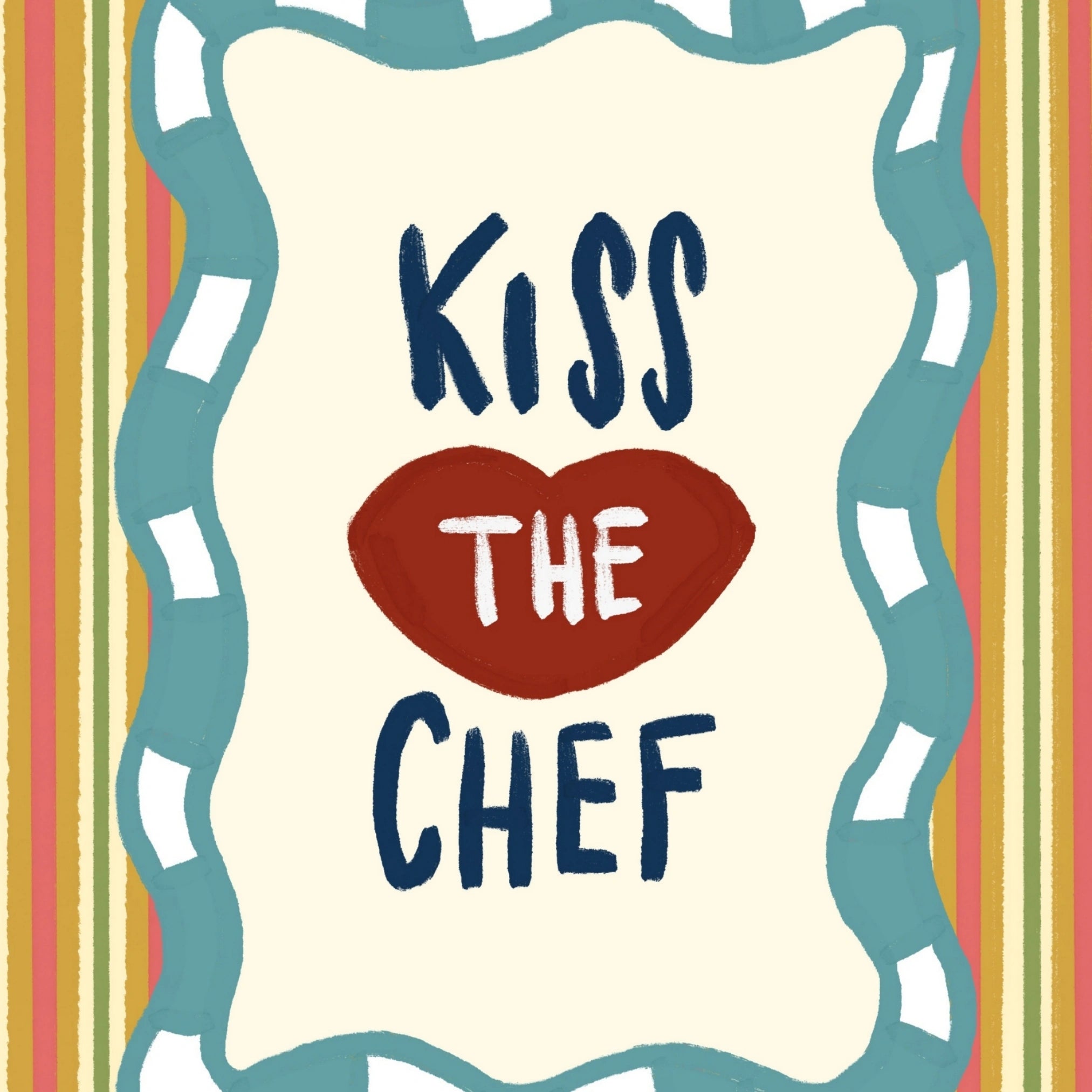 Decorazione murale per la tavola da pranzo italiana – Stampa di pasta, vino e cucina