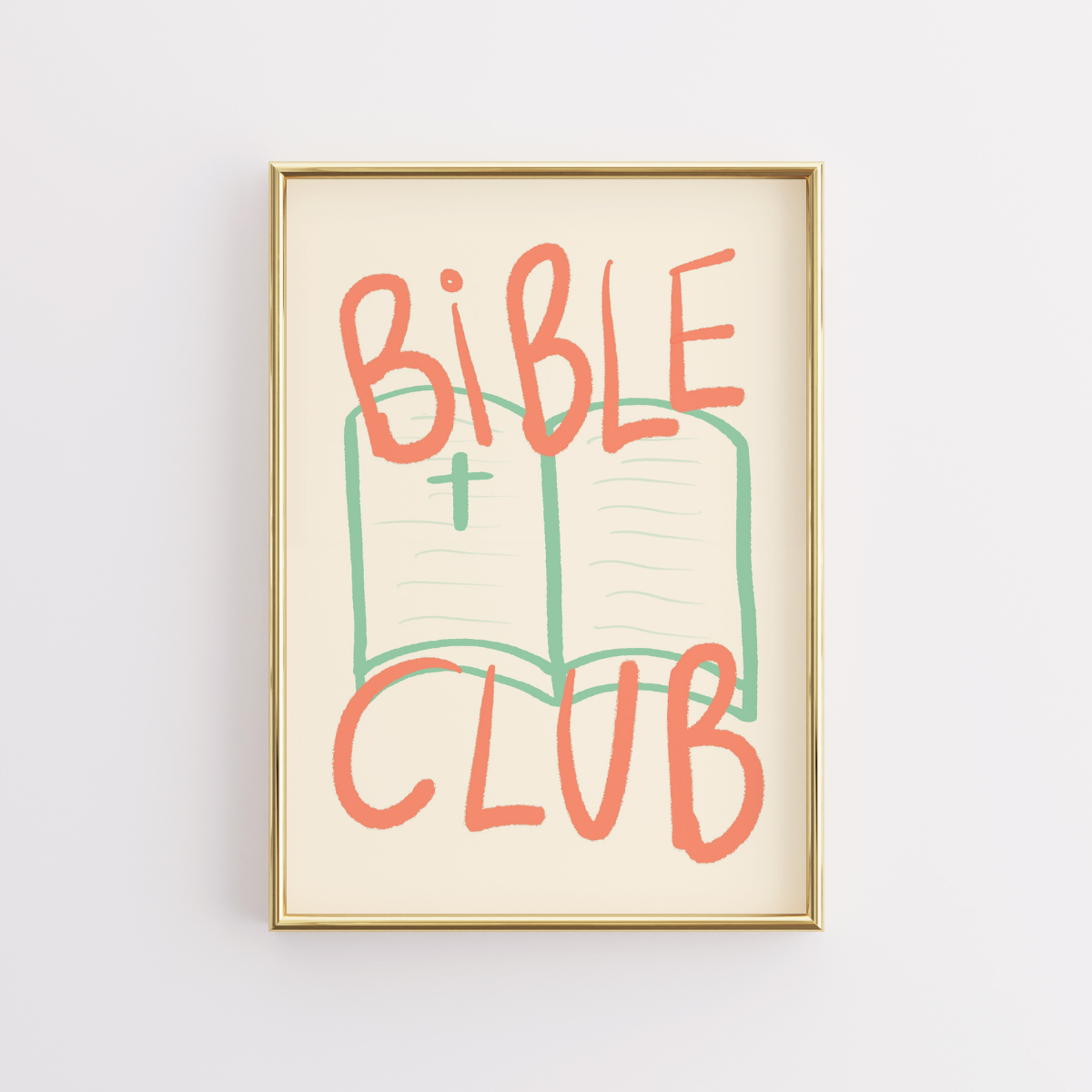 Stampa del Bible Club – Graziosa arte murale cristiana