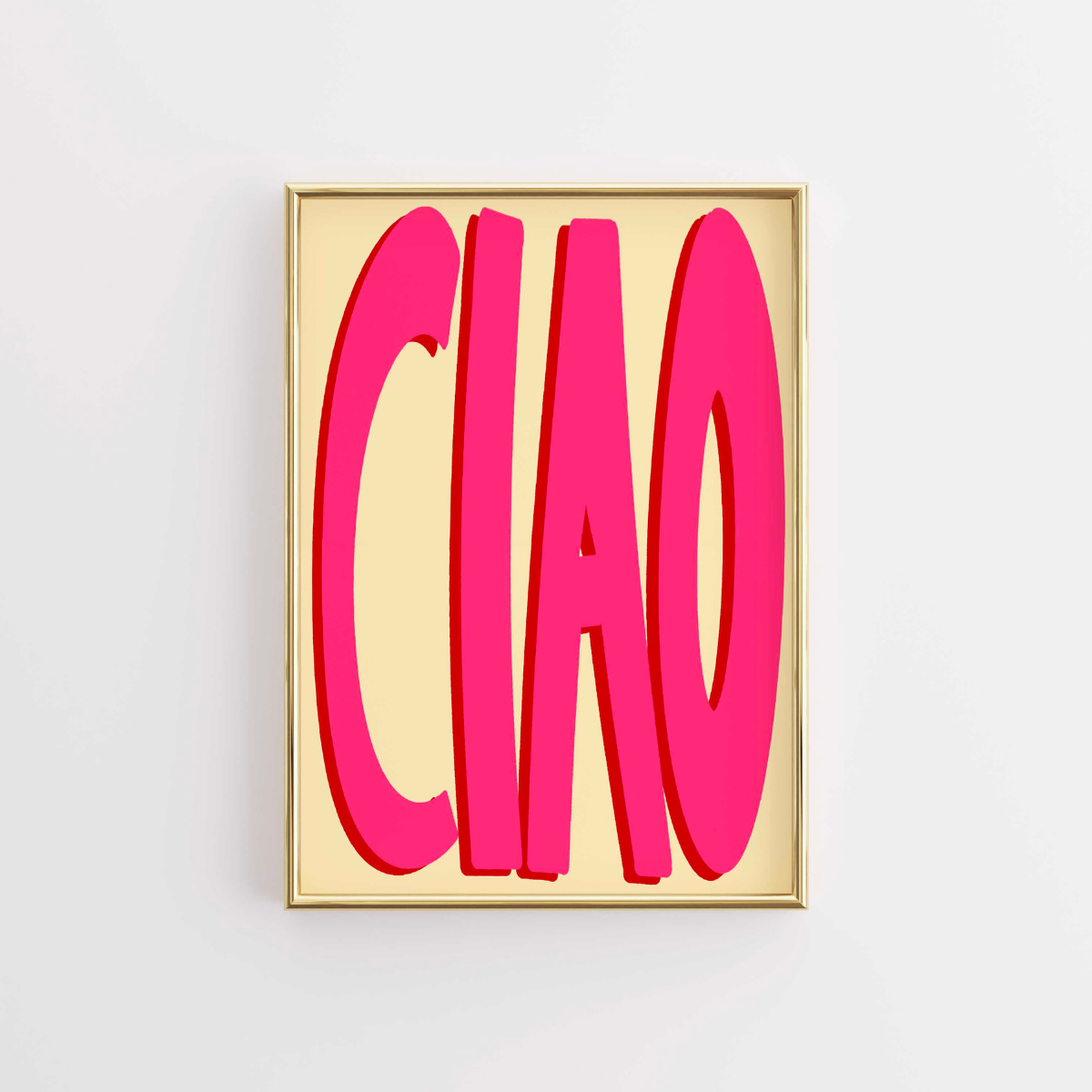 Ciao Wall Art – Poster italiano audace