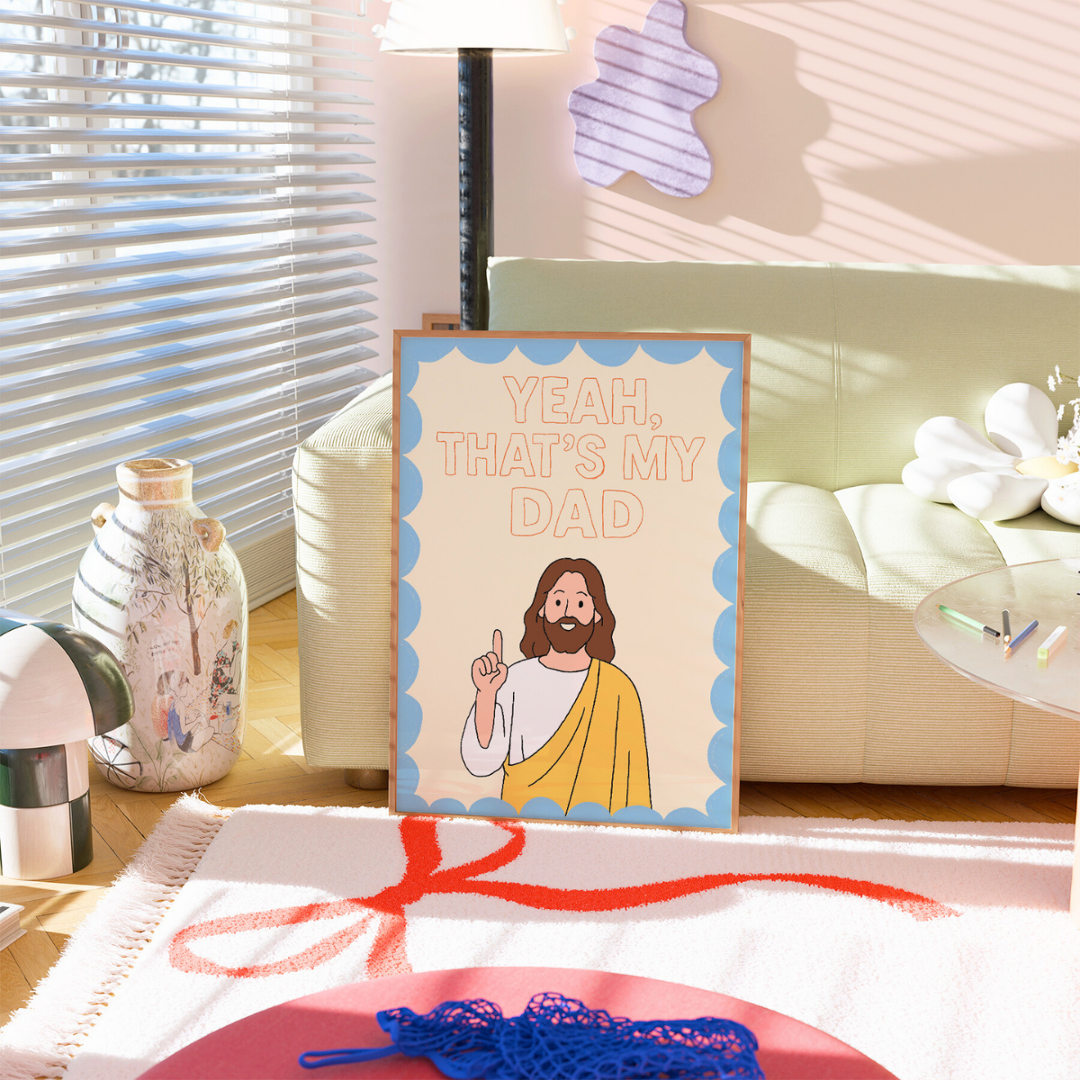 Quello è mio padre - Divertente arte murale cristiana