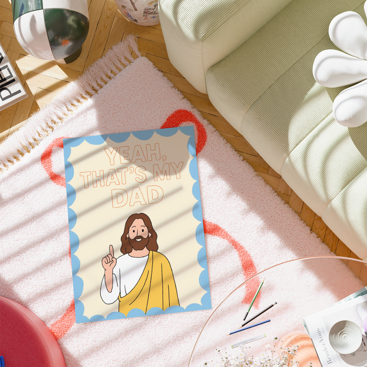 Quello è mio padre - Divertente arte murale cristiana