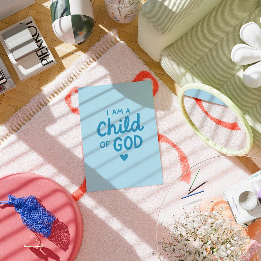 Sono un figlio di Dio - Decorazione murale con versi della Bibbia