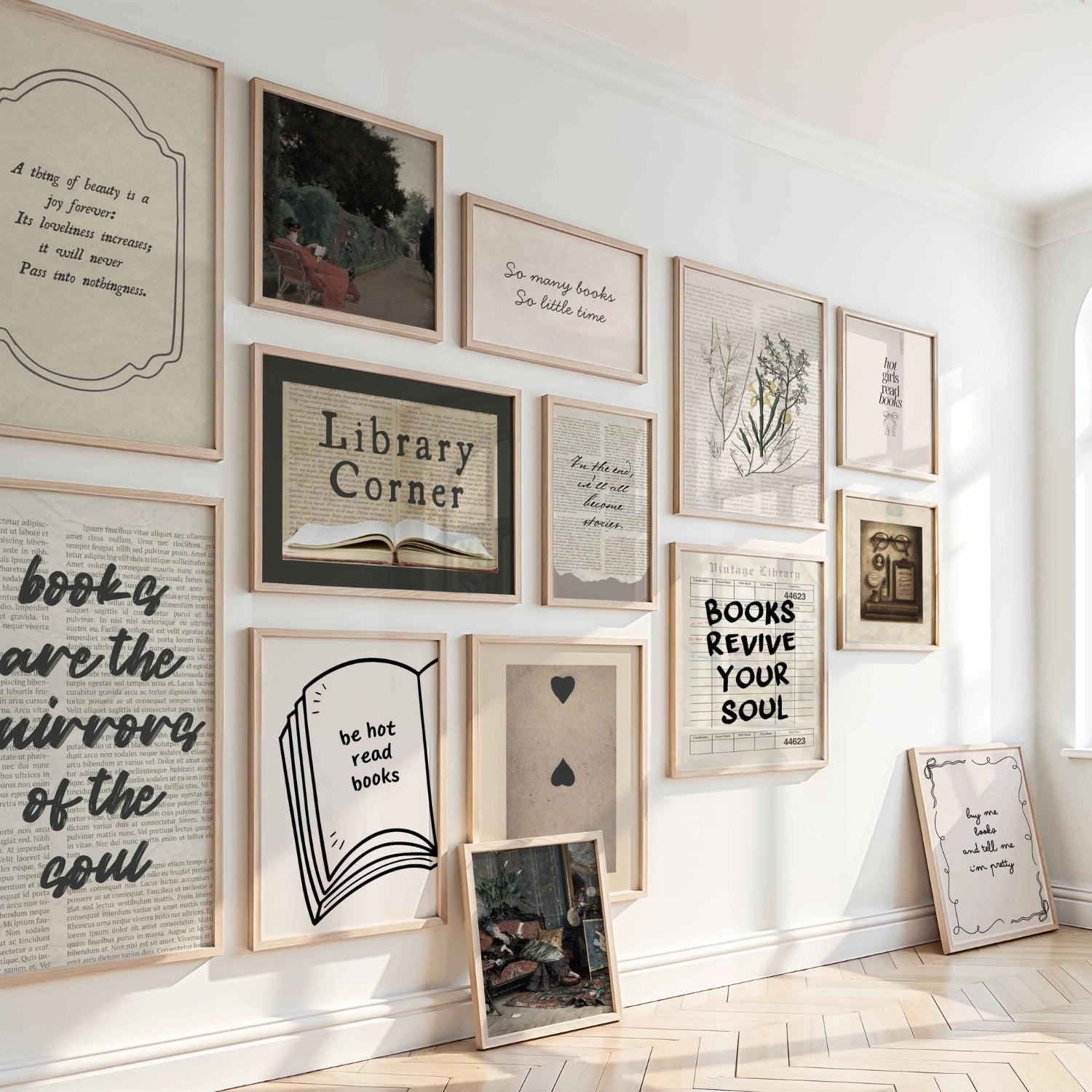 Decorazioni fatte a mano in stile Dark Academia Bookish, oltre 70 stampe