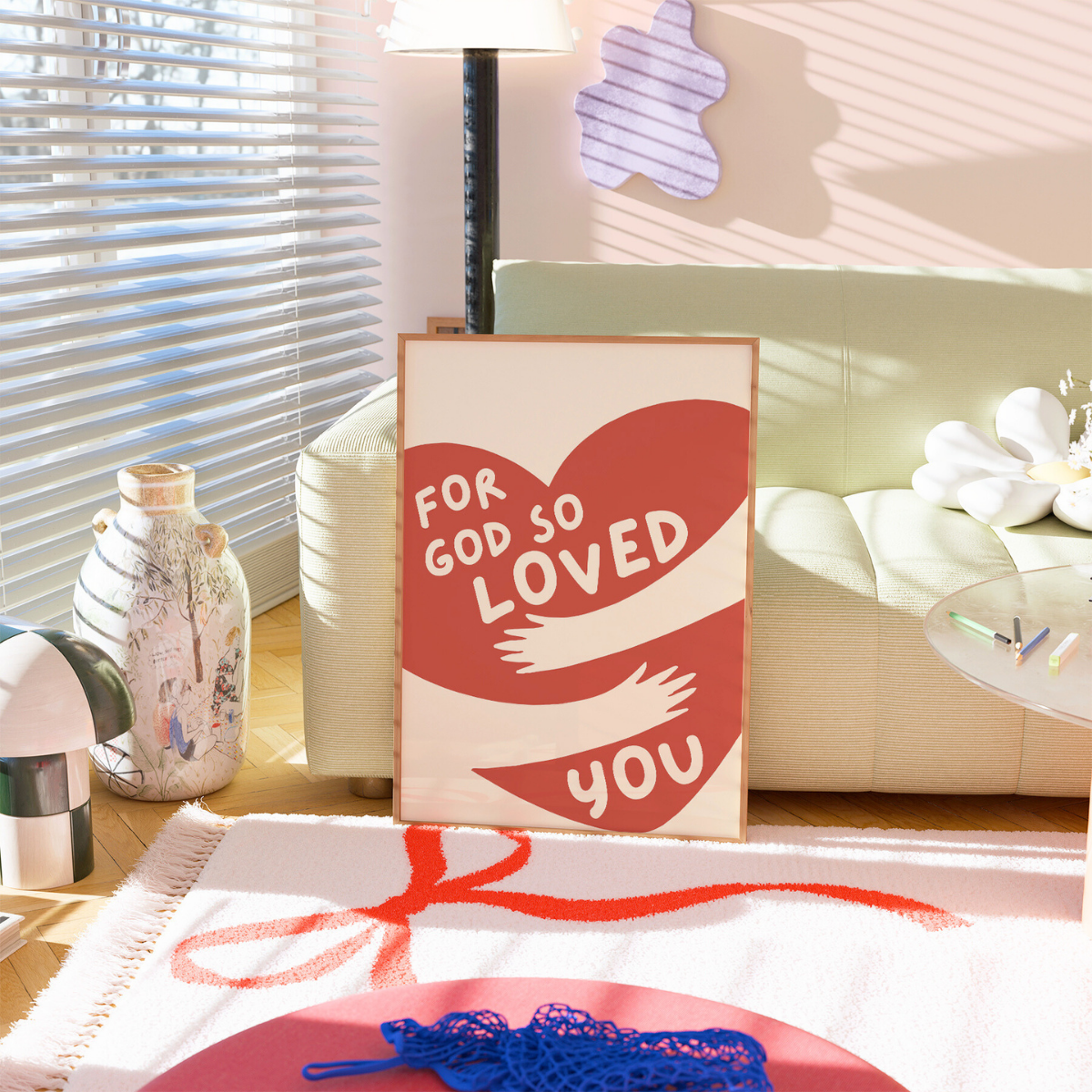 Dio ti ha tanto amato - Arte murale cristiana alla moda