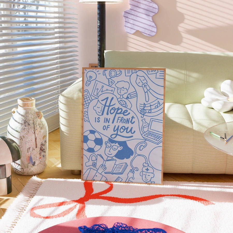 La speranza è di fronte a te - Stampa motivazionale cristiana