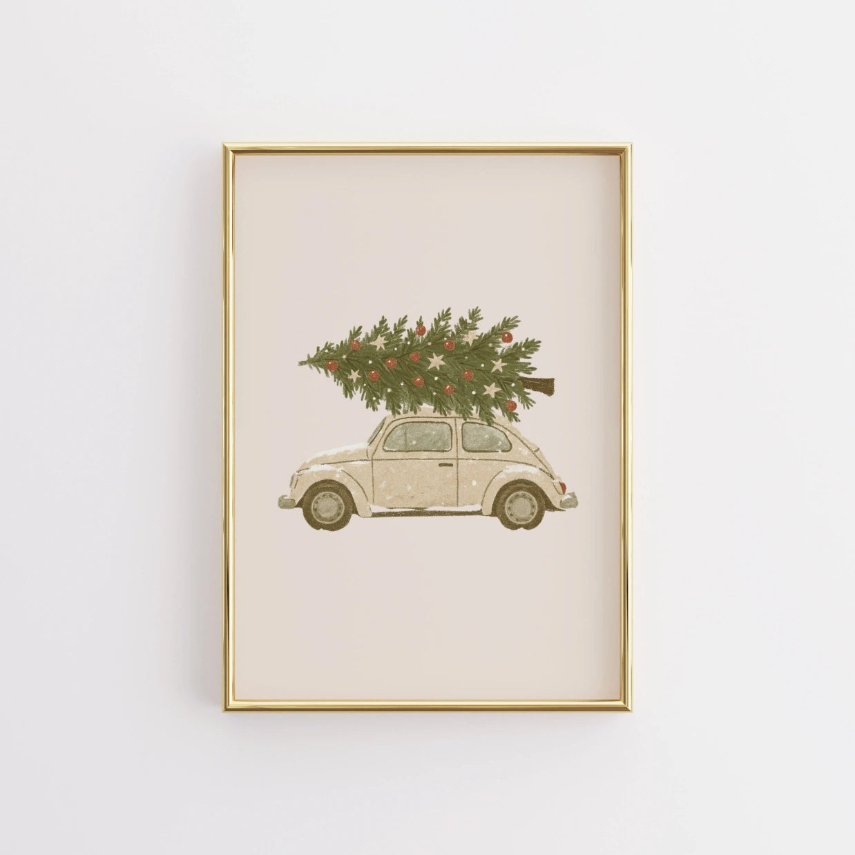 Decorazione murale natalizia per auto