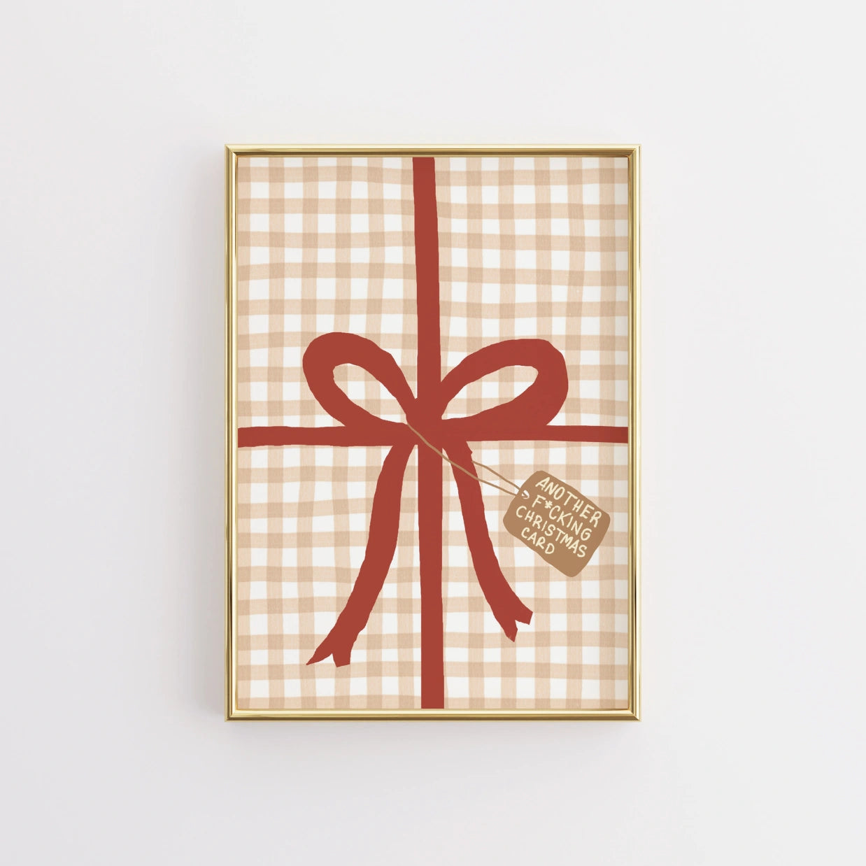 Decorazione murale con regalo di Natale