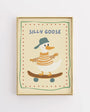 Silly Goose Nursery Wall Art - Stampa divertente di anatre per la cameretta dei bambini