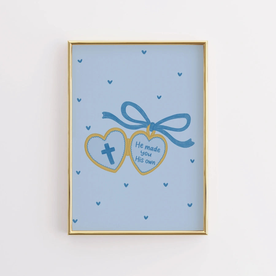 Ti ha reso la sua opera d'arte murale – Poster con citazione ispirata alla Bibbia