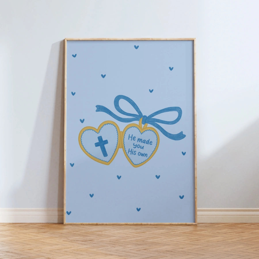 Ti ha reso la sua opera d'arte murale – Poster con citazione ispirata alla Bibbia