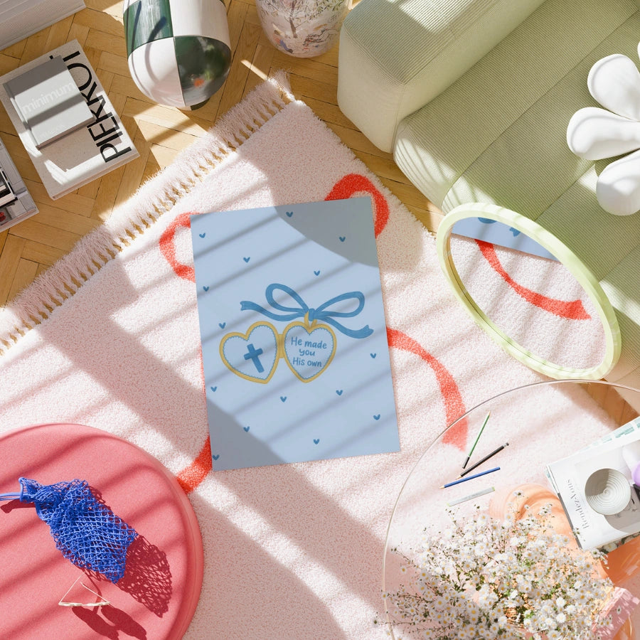 Ti ha reso la sua opera d'arte murale – Poster con citazione ispirata alla Bibbia